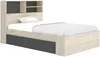 Vente-unique - VARDIEL Bett Holz, Platte GrauBeige - B 127,4 cm x H 110 cm x L 217,6 cm Bild 3