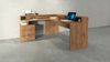 Dmora Schreibtisch Leonilda, Eckschreibtisch mit Platte, Mehrzweck-Büroschreibtisch, 180x90h160 cm, Eiche Bild 4