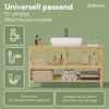 Bellamio 'Sava' Waschbeckenunterschrank, Bambus, natur, Badezimmerschrank mit 2 Ablagefächern und Schiebetüren Bild 4