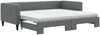 vidaXL Tagesbett Ausziehbar mit Matratzen Dunkelgrau 90x190 cm Stoff 3196607 Bild 2