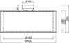 Deckenleuchte BURTON Stoff Organza transparent Schwarz innen Weiß, Ø 50cm Bild 5