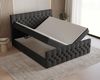MOEBLO Boxbett Bett 12 (Luxusbett im Chesterfield-Design, 180x200 cm, Velours-Bezug, Hoher Schlafkomfort, modernes Velours-Design mit Steppung Polsterbett Kontinentalbett, dekorativem Kopfteil, aus Samt, inklusive Topper und Bettkasten), (BxHxT):144/16... Bild 3