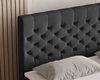 MOEBLO Boxbett Bett 12 (Luxusbett im Chesterfield-Design, 180x200 cm, Velours-Bezug, Hoher Schlafkomfort, modernes Velours-Design mit Steppung Polsterbett Kontinentalbett, dekorativem Kopfteil, aus Samt, inklusive Topper und Bettkasten), (BxHxT):144/16... Bild 4
