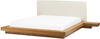 Bett heller Holzfarbton Lattenrost 160x200 cm ZEN Bild 4