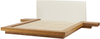 Bett heller Holzfarbton Lattenrost 160x200 cm ZEN Bild 5