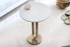 Eleganter Beistelltisch GRACE 45x60cm Marmor weiss Metall gold-antik Bild 3