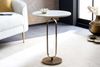 Eleganter Beistelltisch GRACE 45x60cm Marmor weiss Metall gold-antik Bild 2