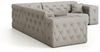 Ecksofa Designersofa CHANTAL in Stoff Opera Velvet Cream Seite Universal Bild 4