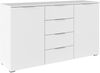 OTTO home Kombikommode Sideboard Schubladenkommode AGORDO mit Dekor- oder Hochglanzfront (in zwei Griff-Farben, Breite 120 cm), vier große Schubladen, mit insgesamt 4 Einlegeböden MADE IN GERMANY Bild 5