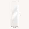 Standspiegel Giovinazzo 150x35 cm neigbar Weiß [en. casa] Bild 2