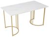 BlingBin Esstisch moderner Küchentisch für Esszimmer Wohnzimmer (1-St, 140 x 80cm), Gestell aus Metall, Marmormuster Küchentisch Bild 4