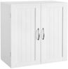 Yaheetech Badkommode Hängeschrank mit 2 Türen, Badschrank, Wandschrank, Küchenschrank, Medizinschrank, Weiß Bild 5