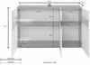 INOSIGN Sideboard, Kommode mit 3 Türen, Breite 130 cm, ohne Beleuchtung Bild 2