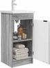 vidaXL Badezimmerschrank mit Waschbecken Grau Sonoma 42 x 40 x 84,5 cm 890090 Bild 3