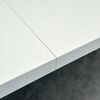 Großer runder Esstisch Ausziehbar Weiß Halbmatt Ø100/300 cm mit Schwarzen Metallbeinen Bild 3