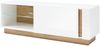 Lomadox Lowboard CELLE-61, weiß Glanz und Grandson Oak Eiche Nb. 138/46/40 cm Bild 4