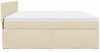 vidaXL Boxspringbett mit Matratze Creme 180x200 cm Stoff 3285965 Bild 5