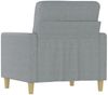 vidaXL 3-Sitzer-Sofa Braun 180 cm Stoff, Hellgrau, 78x80 cm Bild 5