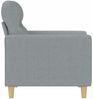 vidaXL 3-Sitzer-Sofa Braun 180 cm Stoff, Hellgrau, 78x80 cm Bild 4