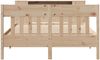 vidaXL Massivholzbett mit Regal ohne Matratze 135x190 cm Kiefer 3323191 Bild 4