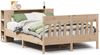 vidaXL Massivholzbett mit Regal ohne Matratze 135x190 cm Kiefer 3323191 Bild 2