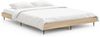 vidaXL Bettgestell Sonoma-Eiche 135x190 cm Holzwerkstoff 832288 Bild 2