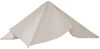 Ersatz-Bezug für Luxus-Ampelschirm HWC-A96, Sonnenschirmbezug, 3,5x3,5m (Ø4,95m) Polyester 4kg ~ creme-grau Bild 4