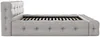 Vente-unique - LERUCO Bett Stoff Grau - B 243 cm x H 86 cm x L 223 cm Bild 5