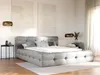 Vente-unique - LERUCO Bett Stoff Grau - B 243 cm x H 86 cm x L 223 cm Bild 1