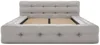 Vente-unique - LERUCO Bett Stoff Grau - B 243 cm x H 86 cm x L 223 cm Bild 4