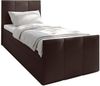 AX LIVING Levente Boxbett mit Bettkasten 120x200 Boxspringbett Braun Bild 2