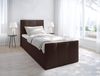 AX LIVING Levente Boxbett mit Bettkasten 120x200 Boxspringbett Braun Bild 1