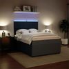 vidaXL Boxspringbett mit Matratze Dunkelgrau 140x200 cm Samt 3294659 Bild 4