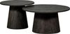 Couchtisch Ativ aus Holz Dunkelbraun, Ø 60 cm Bild 3