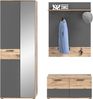 Home affaire Garderoben-Set Riga, Breite 175 cm, hochwertige Rillenfräsung, 3-teilig, best. aus:, (Set, 3-St), Garderobenschrank, Sitzbank, Paneel Bild 2