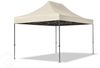 3x4,5 m Faltpavillon, PREMIUM Stahl 40mm, Seitenteile mit Panoramafenstern, creme Bild 2