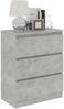 Sideboard Betongrau 60 x 33,5 x 76 cm Spanplatte Bild 3