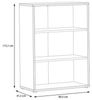 FORTE Regal 2 Böden, Artisan Eiche Dekor - 84,5x115,1x41,5cm (BxHxT) Bild 3