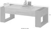 LILO Couchtisch in Flagstaff Oak Optik, Anthrazit - moderner Sofatisch mit Ablagefächern für Ihren Wohnbereich - 110 x 41 x 60 cm (B/H/T) Bild 3