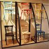 einrichtungsdesign24 Küchenstuhl Küchenstuhl Laura farbiger Holzstuhl Esstisch Esszimmer Retro Vintage, Gestell Massivholz Bild 3