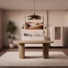 Ovalio Esstisch Typ 204 Tisch ausziehbar 100-188 cm Wohnzimmer Esszimmer Modern Farbwahl Sandbeige, Cremona-Eiche und Dunin-Eiche Bild 2