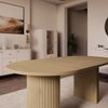 Ovalio Esstisch Typ 204 Tisch ausziehbar 100-188 cm Wohnzimmer Esszimmer Modern Farbwahl Sandbeige, Cremona-Eiche und Dunin-Eiche Bild 3