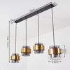 hofstein Pendelleuchte »Chiasottia« Deckenlampe, Metall, Schwarz/Messing, Rauchglasschirmen, ohne Leuchtmittel, moderne Pendelleuchte, 4xE27, Höhe max. 116cm Bild 5