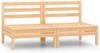 vidaXL 2-Sitzer-Gartensofa Kiefer Massivholz 3082372 Bild 2