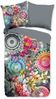 hip Satin Bettwäsche 155x220 Olinga Mandala Blumen magisch grau bunt 33217 Bild 5