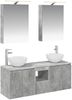 vidaXL Badezimmerschrank-Set 5 pcs Betongrau 50 x 14,5 x 70 cm 3406354 Bild 2