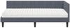 vidaXL Eckbettgestell mit Matratze mit Kopfteil 2 pcs Grau Samt 3393969 Bild 5