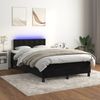 vidaXL Boxspringbett mit Matratze & LED Schwarz 120x190 cm Samt 3270179 Bild 5
