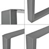 Couchtischgestell Makers 2er-Set 64x40 cm Stahl Stahlgrau [en. casa] Bild 2