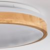 hofstein Deckenleuchte dimmbare Deckenlampe aus Metall/Bambus/Kunststoff in Weiß/Natur, LED wechselbar, 3000 - 6000 Kelvin, LED Leuchte(38cm), 2500 Lumen, 3000 -6000 Kelvin, inkl. Fernbedienung Bild 4